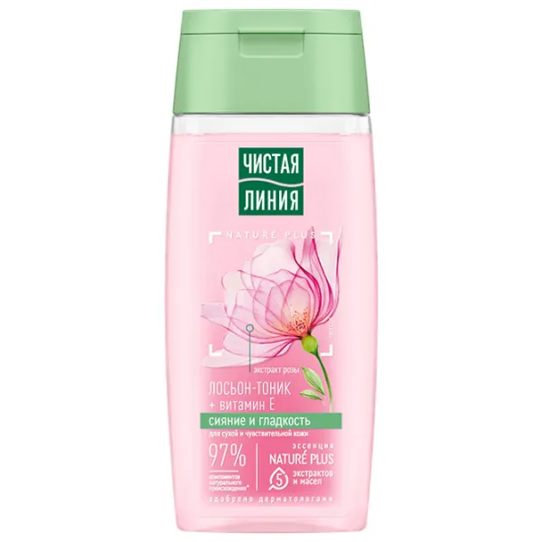 Loțiune-tonic pentru față Чистая Линия Nature Plus 100 ml photo 1