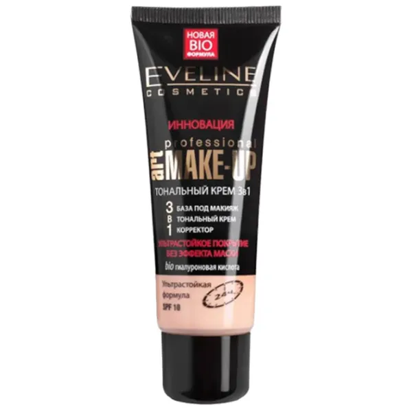 Тональный крем Eveline Cosmetics EV Art Prof make-up 3in1 30 мл/ Филдс photo 1