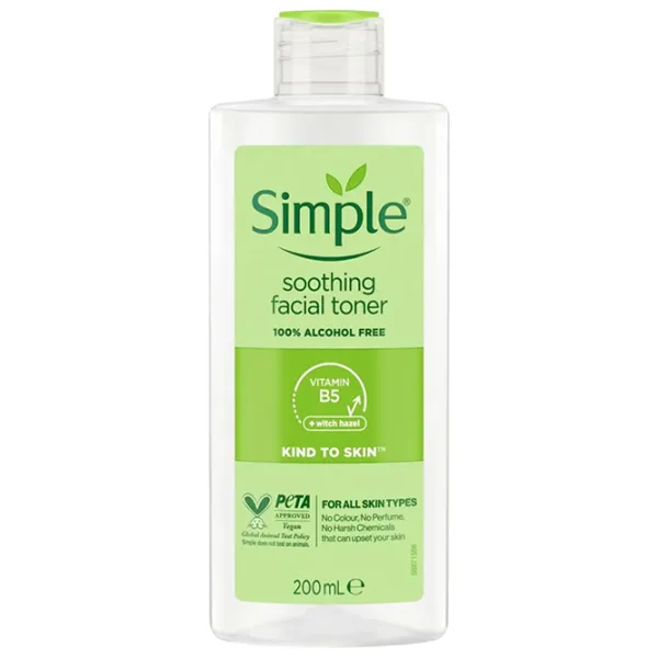 Toner pentru față Simple Soothing Facial Toner 200 ml photo 1 Toner pentru față Simple Soothing Facial Toner 200 ml photo 1