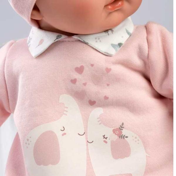 Păpușă Llorens Joelle Elefante Rosa 13848 bebeluș/ 3+ photo 4