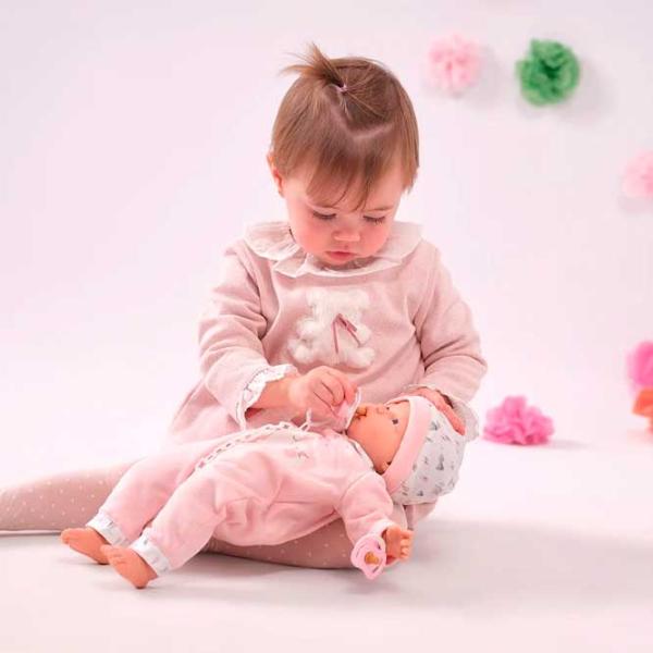 Păpușă Llorens Joelle Elefante Rosa 13848 bebeluș/ 3+ photo 5