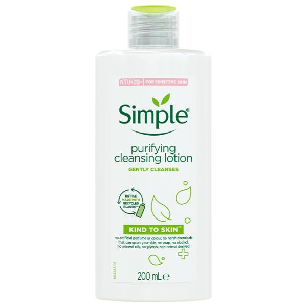 Лосьон для лица Simple Purifying Cleansing Lotion 200 мл photo 1