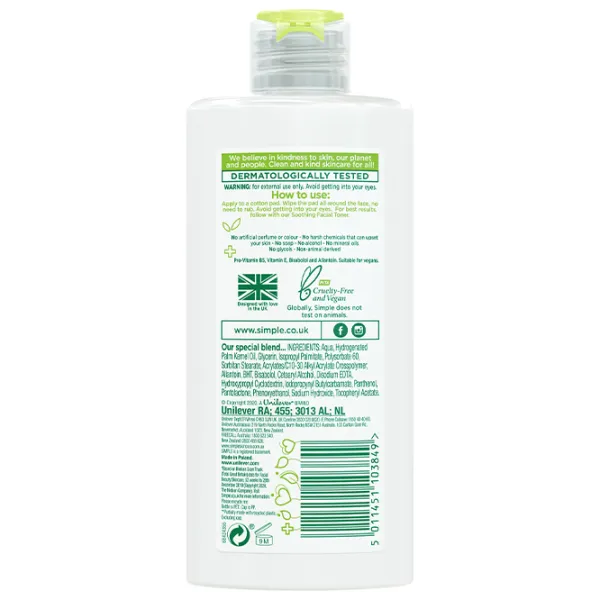 Лосьон для лица Simple Purifying Cleansing Lotion 200 мл photo 2