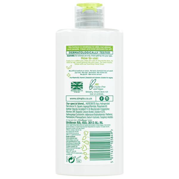 Лосьон для лица Simple Purifying Cleansing Lotion 200 мл photo 2