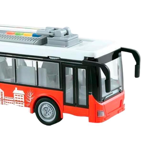 Troleibuz Noriel Cool Machines INT4029 Red photo 3
