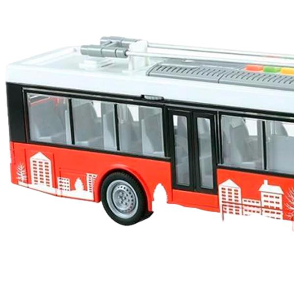 Troleibuz Noriel Cool Machines INT4029 Red photo 4