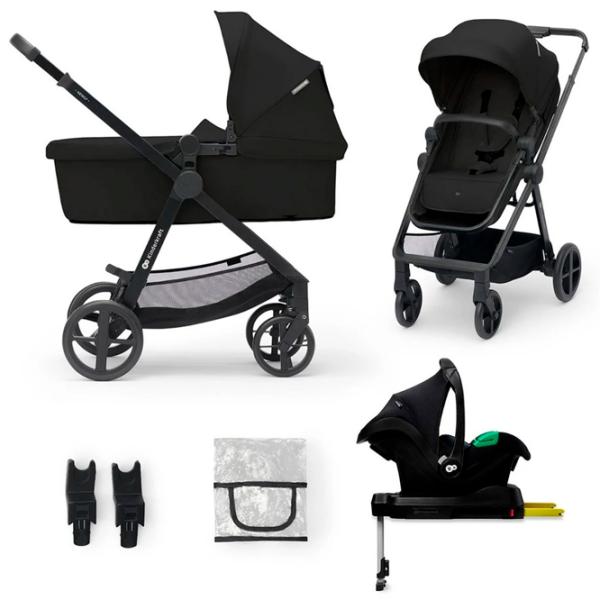 Cărucior pentru copil KinderKraft Newly 4in1 Mink Pro KSNEWL00BLK400I/ Black photo 7