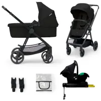 Детская коляска KinderKraft Newly 4in1 Mink Pro KSNEWL00BLK400I/ Черный photo 7