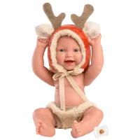 Кукла Llorens Mini Baby Boy Reindeer 63202 малыш/ 3+