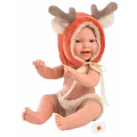 Кукла Llorens Mini Baby Boy Reindeer 63202 малыш/ 3+ photo 2