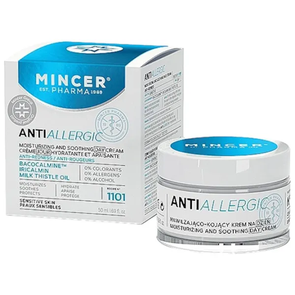 Cremă pentru față Mincer Pharma Crema antialergica Toate tipurile/ 50 ml photo 1 Cremă pentru față Mincer Pharma Crema antialergica Toate tipurile/ 50 ml photo 1