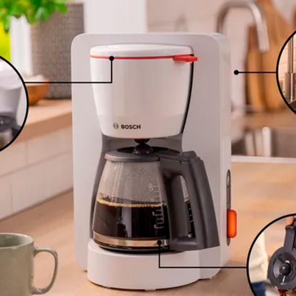 Cafetieră Bosch TKA3M131 1.4 l/ White photo 2