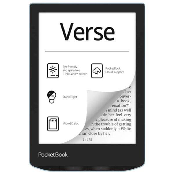 Электронная книга Pocketbook 629 Verse 6"/ E-Ink Carta/ 8 ГБ/ Синий photo 1 Электронная книга Pocketbook 629 Verse 6"/ E-Ink Carta/ 8 ГБ/ Синий photo 1