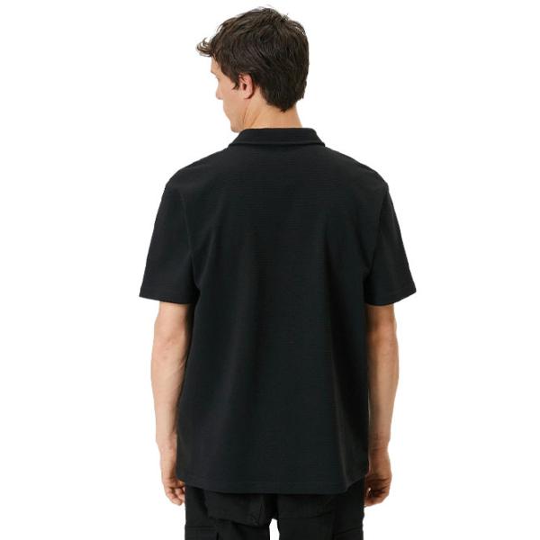 Tricou polo pentru bărbați Koton BCS Black photo 4