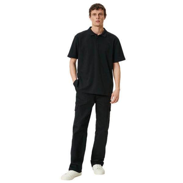 Tricou polo pentru bărbați Koton BCS Black photo 3