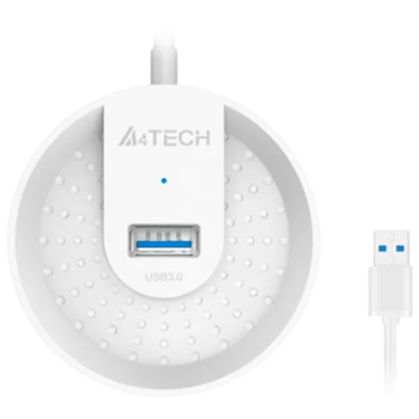 Адаптер Hub A4Tech HUB-30 USB Type-A/ Белый photo 1