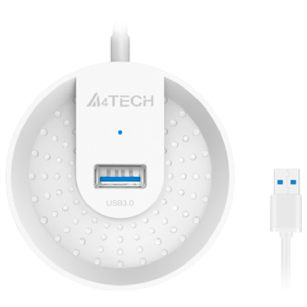 Адаптер Hub A4Tech HUB-30 USB Type-A/ Белый photo 1