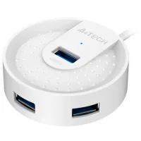 Адаптер Hub A4Tech HUB-30 USB Type-A/ Белый photo 2