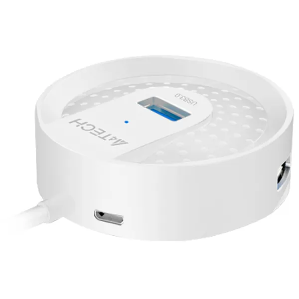 Адаптер Hub A4Tech HUB-30 USB Type-A/ Белый photo 3