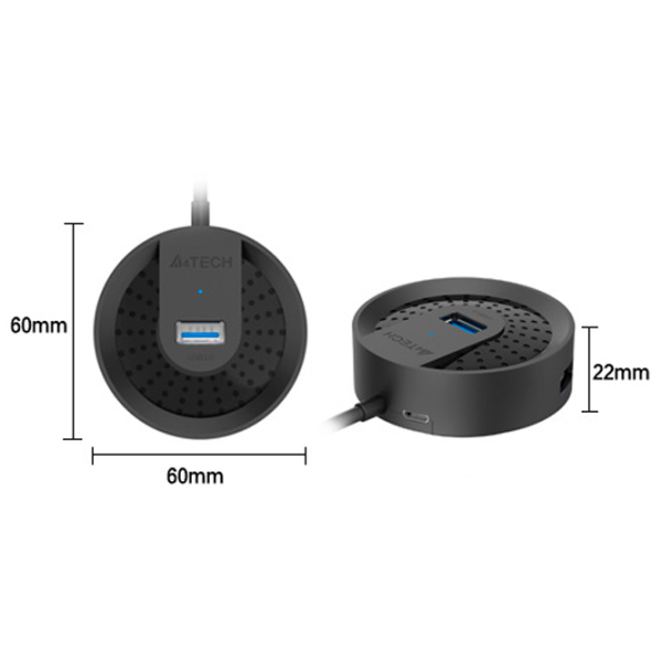 Адаптер Hub A4Tech HUB-30 USB Type-A/ Белый photo 5