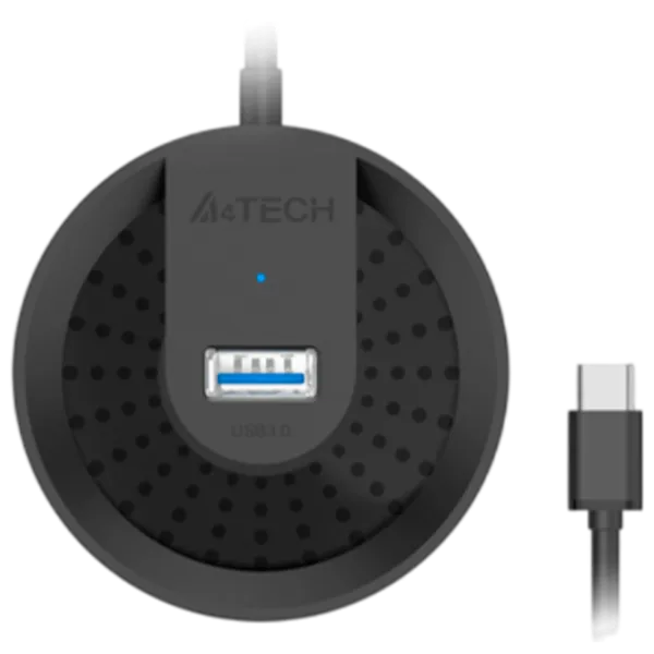 Адаптер Hub A4Tech HUB-30C USB Type-C/ Черный photo 1