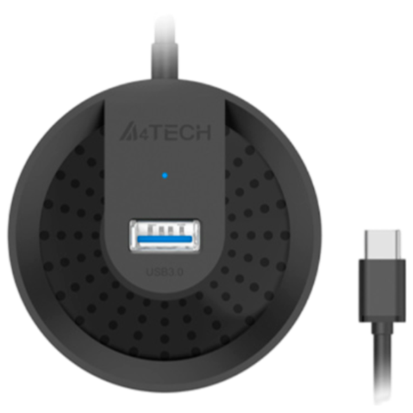 Адаптер Hub A4Tech HUB-30C USB Type-C/ Черный photo 1