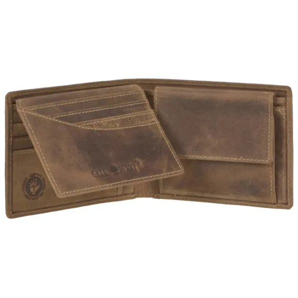 Portmoneu pentru bărbați Green Burry RFID 1705-Skorpion Piele naturală/ Brown photo 2 Portmoneu pentru bărbați Green Burry RFID 1705-Skorpion Piele naturală/ Brown photo 2