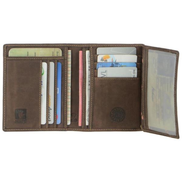 Portmoneu pentru bărbați Green Burry Vintage Piele artificială/ Brown photo 3 Portmoneu pentru bărbați Green Burry Vintage Piele artificială/ Brown photo 3