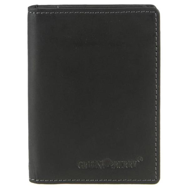 Кошелек для мужчин Green Burry Vintage Натуральная кожа/ Черный photo 1