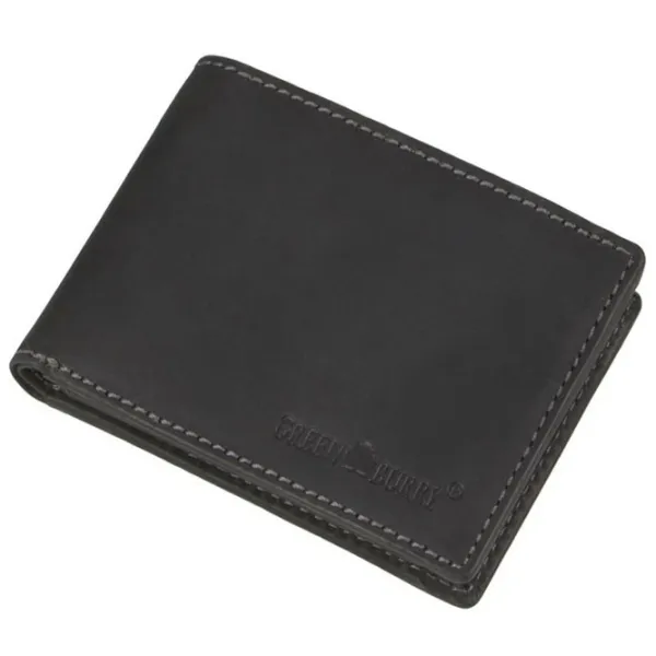 Portmoneu pentru bărbați Green Burry Mini 1799-BL-20 Piele naturală/ Black photo 2
