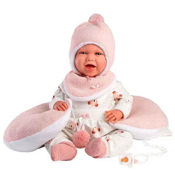 Păpușă Llorens Mimi Sonrisas Cojín Luna 74104 bebeluș/ 3+ photo 2