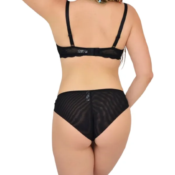 Set lengerie pentru femei Balaloum AP9405/ 1 80D/ Black/ Slip photo 3