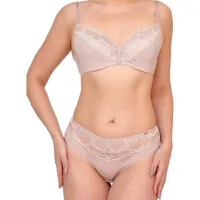 Set lengerie pentru femei Balaloum AP9405/ 1 80D/ Flamingo/ Slip