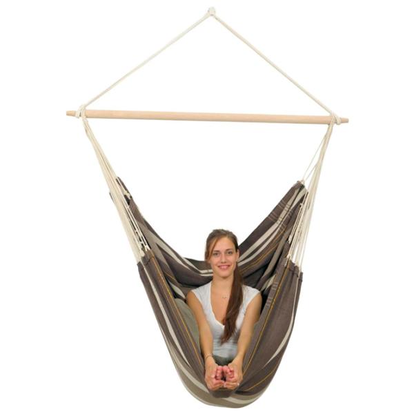 Scaun-hamac Amazonas Brasil Gigante Cafe XXL AZ-2030320 200 kg/ Bumbac/ Brown photo 2 Scaun-hamac Amazonas Brasil Gigante Cafe XXL AZ-2030320 200 kg/ Bumbac/ Brown photo 2