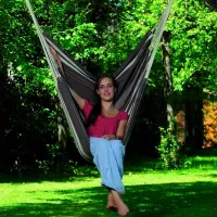 Стул-гамак Amazonas Brasil Gigante Cafe XXL AZ-2030320 200 кг/ Хлопок/ Коричневый photo 5