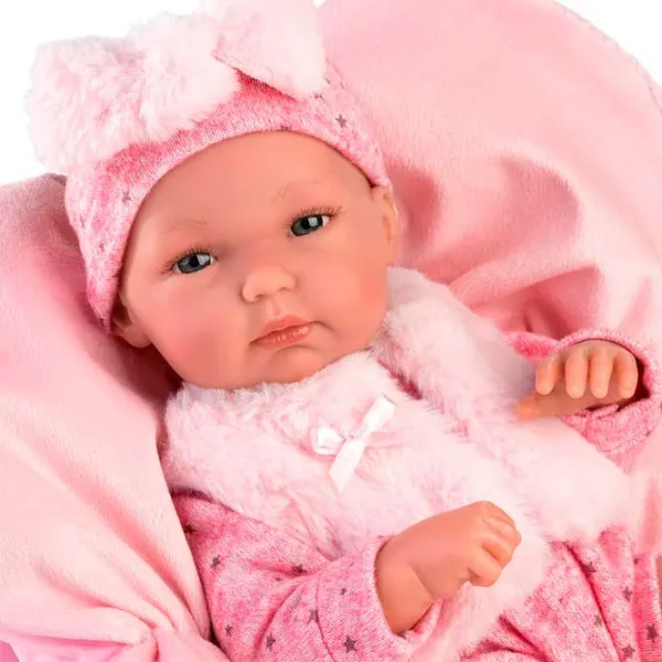 Кукла Llorens Bebé Bimba Cojín Rosa 63592 малыш/ 3+ photo 4