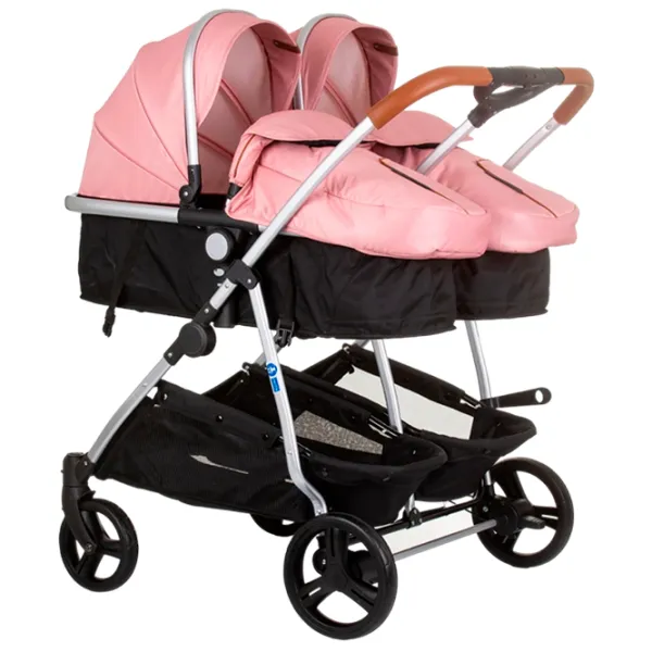 Детская коляска Chipolino Duo Smart KBDS02405FL/ Розовый photo 1