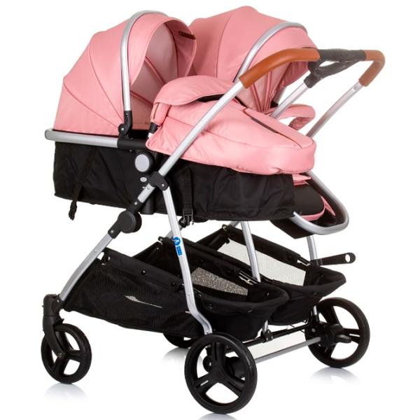 Детская коляска Chipolino Duo Smart KBDS02405FL/ Розовый photo 2