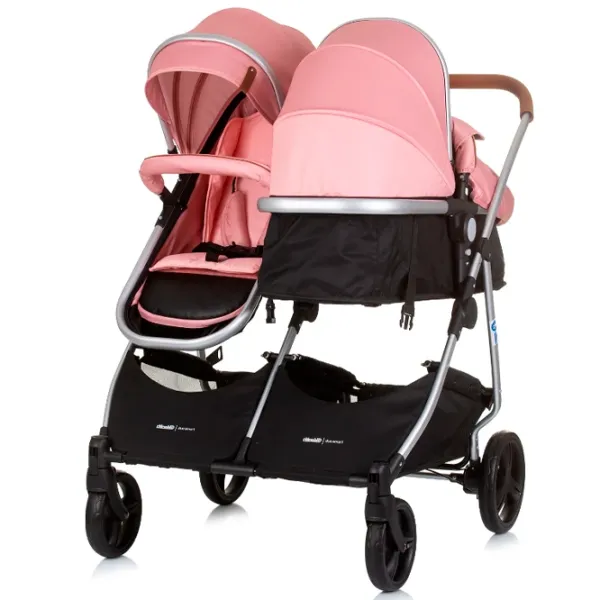 Детская коляска Chipolino Duo Smart KBDS02405FL/ Розовый photo 4