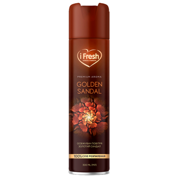 Odorizant de aer iFresh Golden Sandal 300 ml photo 1 Odorizant de aer iFresh Golden Sandal 300 ml photo 1