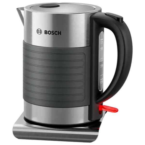 Электрочайник Bosch TWK7S05 1.7л / Скрытый / Серый photo 1