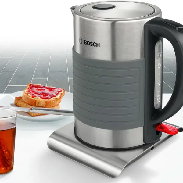 Электрочайник Bosch TWK7S05 1.7л / Скрытый / Серый photo 2