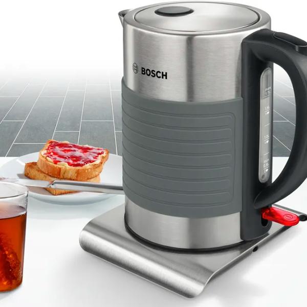 Электрочайник Bosch TWK7S05 1.7л / Скрытый / Серый photo 2