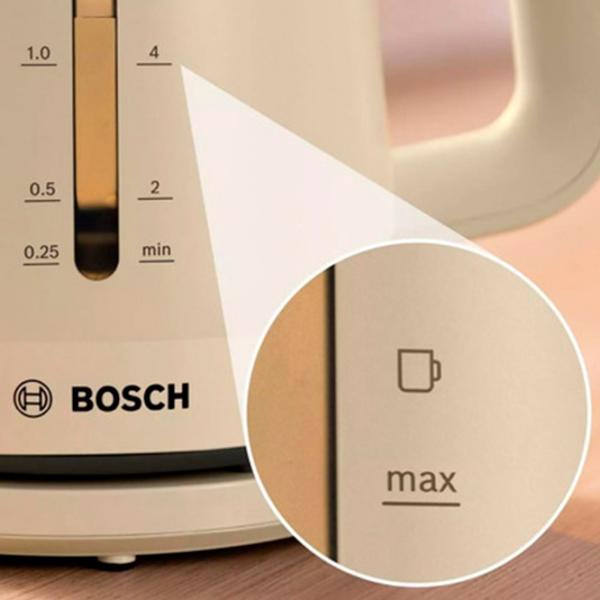 Ceainic electric Bosch TWK3M127 1.7l / Ascuns / Beige photo 5