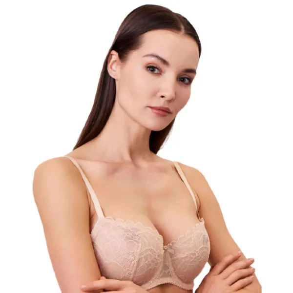 Sutien pentru femei Milavitsa 129000 75C/ Nude/ Balconette photo 2