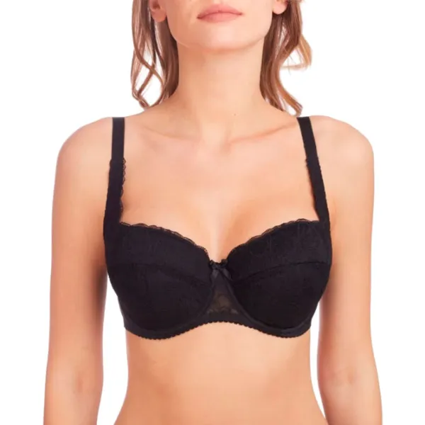 Sutien pentru femei Milavitsa 129300 85F/ Black/ Balconette photo 1