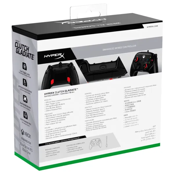 Геймпад HyperX Clutch Gladiate Проводная/ 15 buttons/ Black photo 7