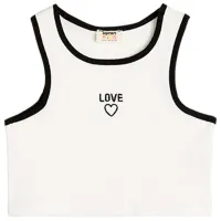 Майка для девочек Koton 4SKG30001AK Белый/ 11 - 12 лет