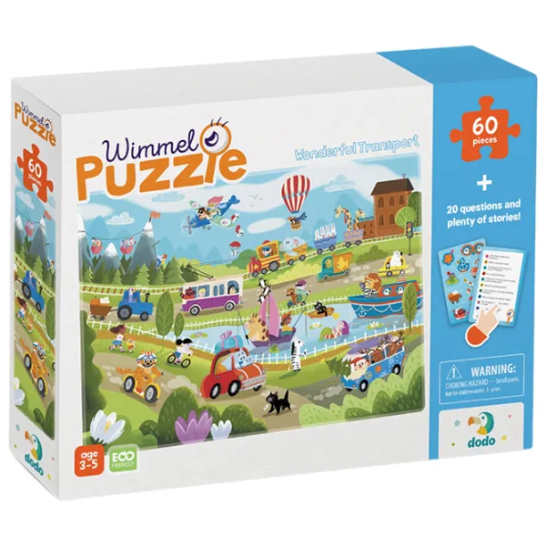 Puzzle 2D DoDo Wimel Puzzle Wonderful Transport 3+/ Numărul de piese: 60 photo 2 Puzzle 2D DoDo Wimel Puzzle Wonderful Transport 3+/ Numărul de piese: 60 photo 2