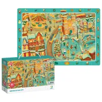 Puzzle 2D DoDo Iarna în oraș 5+/ Numărul de piese: 80